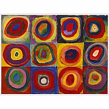 Kandinsky: Color Study of Squares and Circles, 1913