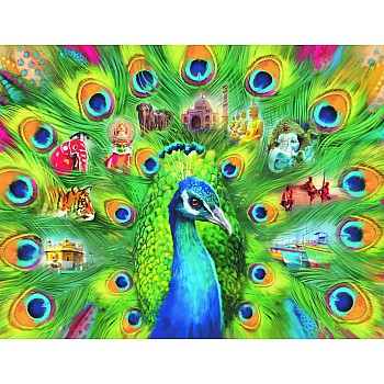 Ravensburger "Land Of The Peacock" (2000 Pc Puzzle)