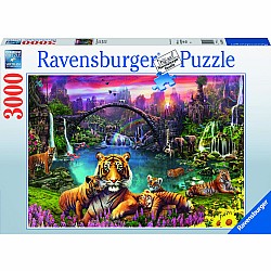 3000pc Puzzle - Tigers In Paradise