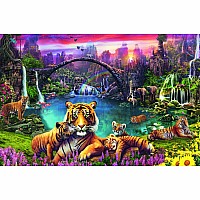 3000 pc Tigers In Paradise