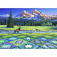 300 large pc Mountain Quiltscape