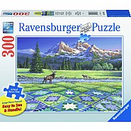 Ravensburger 300 Piece Jigsaw Puzzle: Mountain Quiltscape