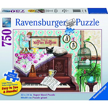 Ravensburger "Piano Cat" (750 pc Large Format Puzzle)