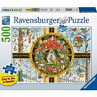 500 Piece Puzzle, Christmas Songbirds