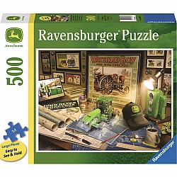 Ravensburger "John Deere Work Desk" (500 Pc Large Format Puzzle)