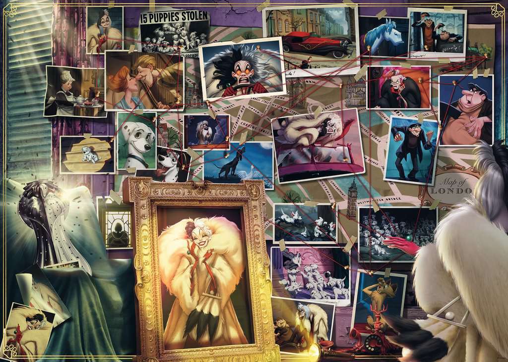 Disney Villainous: Cruella de Vil (1000 pc Puzzle)