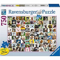 99 Lovable Dogs (750 pc Large Format Puzzle)