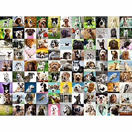 99 Lovable Dogs (750 pc Large Format Puzzle)