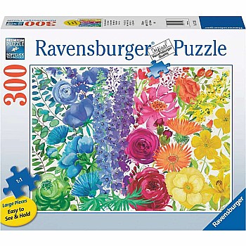 Floral Rainbow (300 pc Large Format Puzzle)