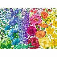 Ravensburger 300 Piece Jigsaw Puzzle: Floral Rainbow 