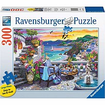 Santorini Sunset (300 pc Large Format Puzzle)