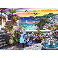 RAVENSBURGER Santorini Sunset 300PC Large Format Puzzle