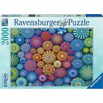 Radiating Rainbow Mandalas (2000 pc Puzzle)