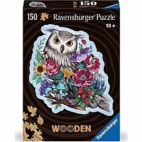  150 pc Mysterious Owl Shaped Wooden Puzzle