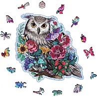  150 pc Mysterious Owl Shaped Wooden Puzzle