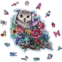 150pc Mysterious Owl (Shaped Wooden Puzzle)