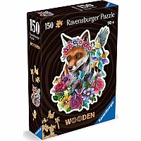 Colorful Fox Shaped (150 pc Shaped Wooden Puzzles)