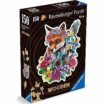 Ravensburger "Colorful Fox" (150 pc Shaped Wooden Puzzle)