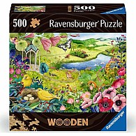  500 pc Nature Garden Wooden Puzzle