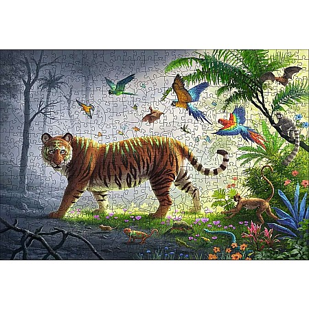 Jungle Tiger (500 pc Wooden Puzzles)