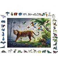  500 pc Jungle Tiger Wooden Puzzle