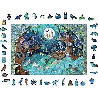  500 pc Fantasy Forest Wooden Puzzle