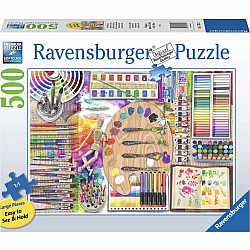 Ravensburger "The Artist's Palette" (500 pc Large Format Puzzle)