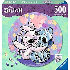 Stitch (500 Piece Round Puzzle)