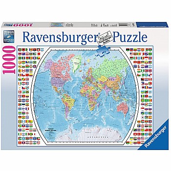 Political World Map Puzzle - 1000 Piece