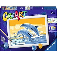 CreArt Painting by Numbers: Delightful Dolphins