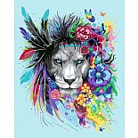 CreArt: Paint-By-Number BoHo Lion 10x12