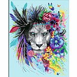 CreArt: Paint-By-Number BoHo Lion 10x12