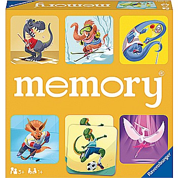 Dinosaur Sports Memory Matching Game