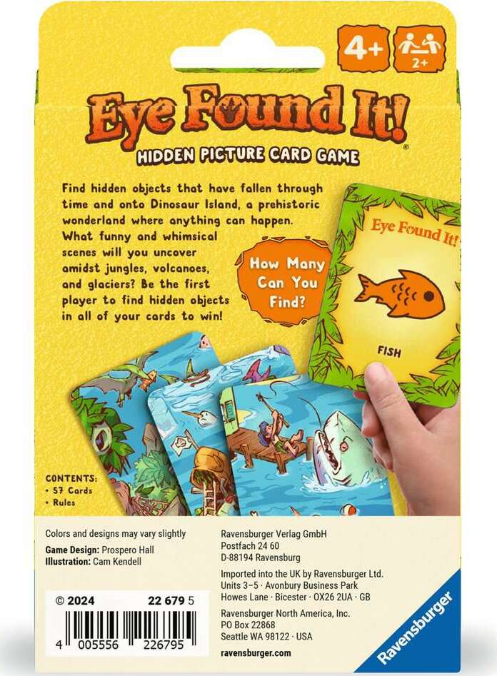 Dinosaur Island Eye Found It! Card Game