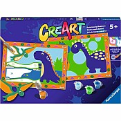 CreArt Jr: Paint-By-Number -  Land of the Dinosaurs (2 images)