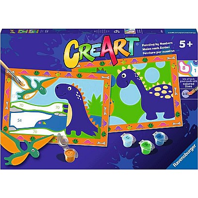 CreArt Jr: Paint-By-Number -  Land of the Dinosaurs (2 images)