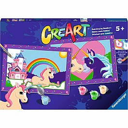 CreArt Jr: Paint-By-Number - Magical Unicorns (2 images)