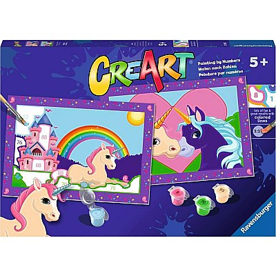 CreArt Jr: Paint-By-Number - Magical Unicorns (2 images)