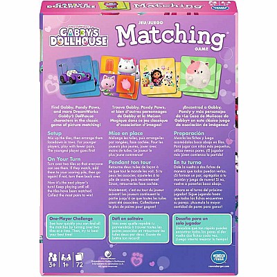 Gabby's Dollhouse Matching Game - Trilingual