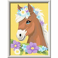 CreArt: Horse with Flowers 7x10 w/Stickers