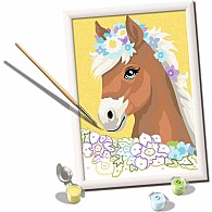CreArt: Horse with Flowers 7x10 w/Stickers
