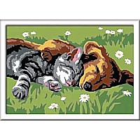 Ravensburger CreArt Sleeping Cats and Dogs Color by Numbers Kit