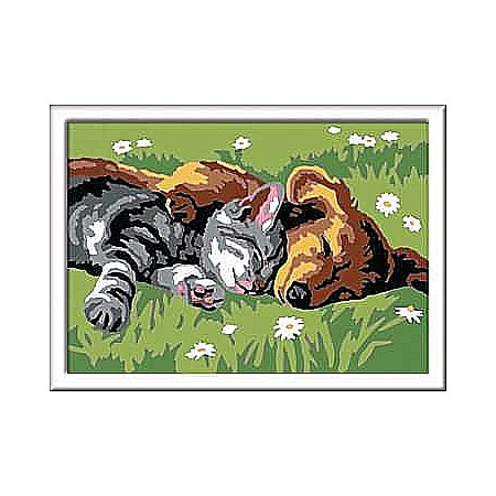 Ravensburger CreArt Sleeping Cats and Dogs Color by Numbers Kit