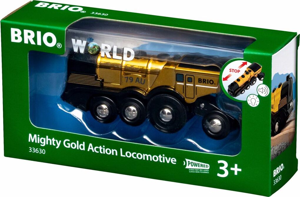 Brio Mighty Gold Action Locomotive - Toy Joy