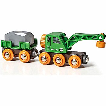 BRIO Clever Crane Wagon