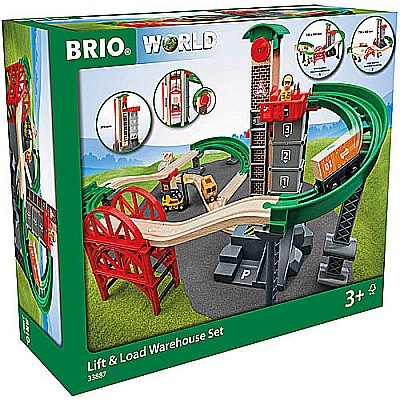 BRIO 33887 Lift & Load Warehouse Set