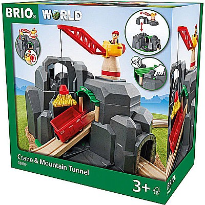 BRIO 33889 Crane & Mountain Tunnel