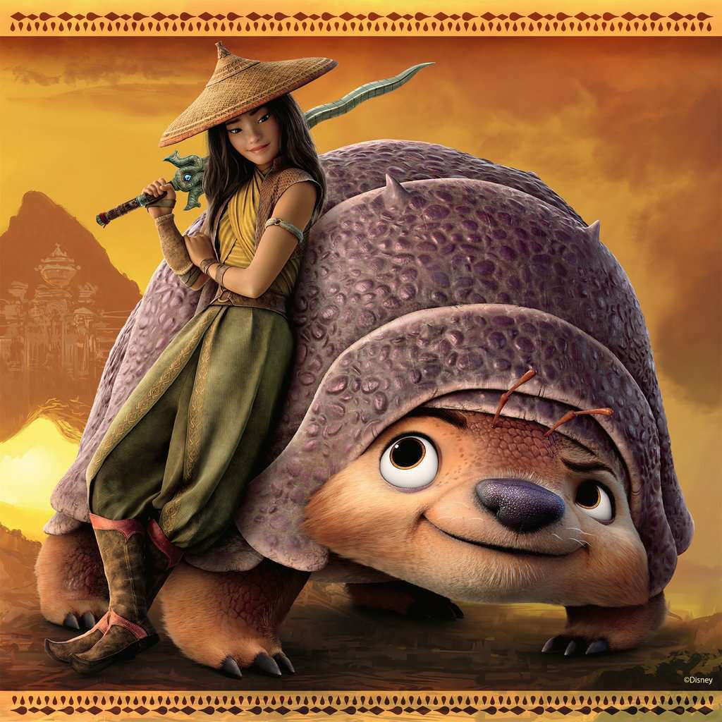 Educa Puzzle Raya E L'Ultimo Drago - Set 2 Puzzle Da 48 Pezzi Per Bambini 3+ Anni