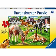 Ravensburger 60 Piece Jigsaw Puzzle: Happy Horses