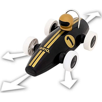 R/C Race Car, Black/Gold